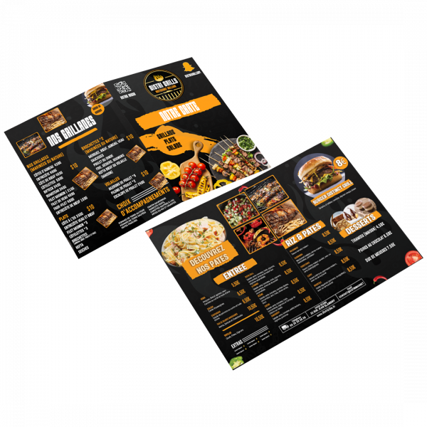 Dépliant A4 ouvert 130G